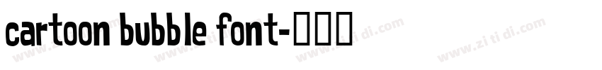 cartoon bubble font字体转换